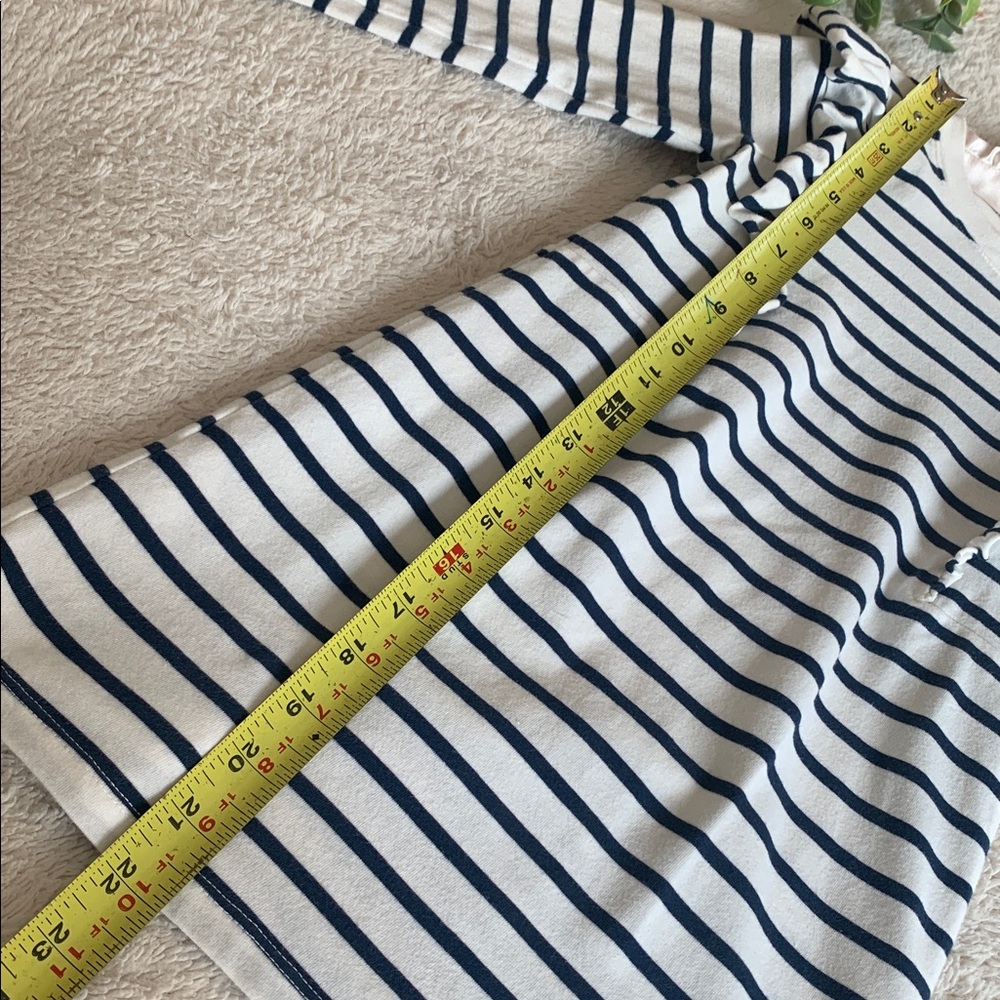 Tea Collection Blue & White Striped Dress 4 GUC - Picture 7 of 10